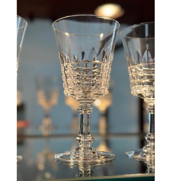 VAL ST LAMBERT Esneux Clear crystal Shot/ Port Wine Glasses Set of 6 / New - Picture 1 of 9